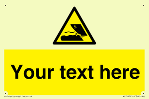 Custom Warning submerged objects in watercraft areas